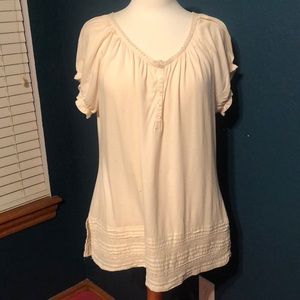 LAUREN OFF WHITE TUNIC XL